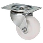 Hillaldam Nylon Castor Wheel With Swivel Plate White 65MM