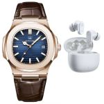 Luxury Watch & Earbuds Set - Perfect Gift For Men Style & Tech Combo