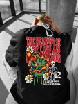 Fashion Cartoon Elements And Letter Pattern Men's Short Sleeve Crew Neck T-Shirt Summer Outdoor And Street