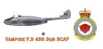 Vampire F.3 438 Sqn Rcaf Mug