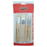 Goat Hair Brushes 6-PIECE Assorted