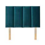 Segment Velvet Headboard - Queen Size - Red
