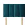 Segment Velvet Headboard - Queen Size - Red