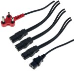 MicroWorld Cable Dedicated 3PIN To 4 X Iec 4.8M
