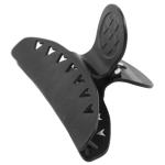 Hair Claw Clips Jaws Vented Large Black 6 PACK