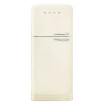 Smeg 80CM 50SSTYLE Total No Frost Refrigerator Left-hand Hinge – Cream