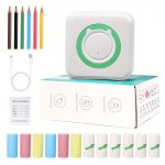Xdiligs Portable MINI Thermal Printer - Wireless USB Rechargeable Monochrome Photo & Note Printing For Diaries And Study Notes -