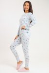 Ladies Printed Comfy Long Sleeve Pyjama Set