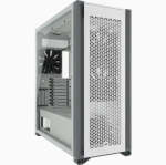 7000D Airflow White Tempered Glass Mid-tower 6X 3.5" 4X 2.5" Drive Bays 480MM Radiator Compatible 3X140MM Fan INCL-CC-9011219-