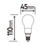 Lexmark Uni Fil Bulb G45 E14 4.2W Mlk Dim