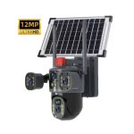 Zs - 12MP Solar Cctv Camera Wireless Outdoor Security With Color Night Vision - Wi-fi