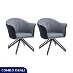 Set Of 2 Occasional Chairs – Available In 2 Colours