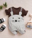 Striped 2 In 1 Animal Romper