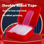 60 120PCS Double Sided Tape Washable Traceless Tape Adhesive Gel Pad Clear Removable Mounting Tape Strong Self-adhesive Sticker