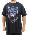Mens Printed Headphones Tee - 10XL Black