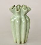 Aqua Green Ceramic Fluted Vase – 31X18CM