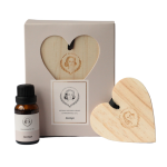 ANKER - Jasmyn Wooden Heart Aroma Tag With Essential Oil