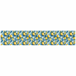 Printed Runner Blue And Yellow Lemons