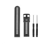 Silicone Plain Watch Strap - Garmin Forerunner 945/ Forerunner 935/ FENIX5 Plus/ FENIX5/ Quatix 5/ Quatix 5 Sapphire/ Approach S60 Grey