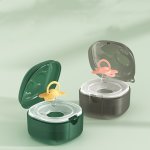 Portable Dustproof Pacifier Case Storage Box Chewing Teether Organizer Box