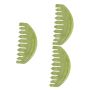 3PIECES Jade Massage Comb Scraping Tool For Scalp Body Relaxation