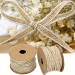 10.01METER Natural Vintage Jute Cord - Versatile Twine For Gift Wrapping Crafts Bows & Wedding Decorations Ribbons For Crafts Fa
