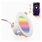 Smart LED Downlight For Home Automation Tuya Zigbee Rgbwc 7W
