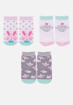 Baby Socks- 3 Pack Bunny Hanging - Multi