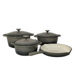 SMTE 7-Piece Cast Iron Cookware Set