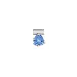 Seimia Charm - Heart Light Blue Stone