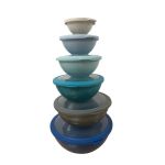 Plastic Nesting Mixing & Storage Bowls Set With Lids - 12PCS