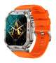 Toxiya Rugged Military Smartwatch Android/iphone Fitness Tracker - Silver