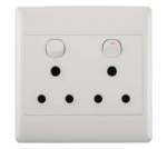 Nexus Socket Switch With Cover 16AMP 4X4 Double