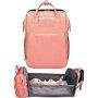 4AKID Portable Foldable Baby Bed Backpack Bag - Assorted Colours - Black