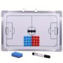 Aluminum Alloy Magnetic Soccer Tactics Board Wall Mounted Soccer Match Training Strategy Whiteboard Football Coaching Clipboard