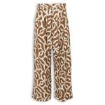 Brown Printed Pants