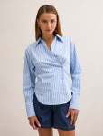 Tina Tie Back Shirt - 18 Blue Stripe