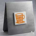 Coffee Solves Everything Magnet Orange On White