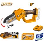 Pruner Saw 5INCH 13CM 20V With 2.0AH Battery And Charger Ingco CGSLI20581