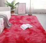 Large Premium Fluffy Carpet/rug - Maroon