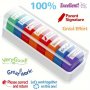 Graded Classroom Stamps Parent Signature Teacher Auto-Refilling Stamp Set Homework Teacher Supplies 8pcs/set With Storage Tray