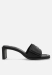 Tommy Hilfiger The Soho Leather Mule Heel - Black