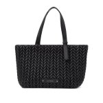 K weave Large Tote -black nickel