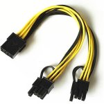 MicroWorld 8 Pin Female To 2 X 6 +2 Pin Male