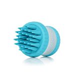 Silicone Dog Washing Brush With Built-in Shampoo Reservoir Pack Of 2 Pink And Blue