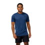 New Balance Mens Tenacity Short Sleeve Top - Black Heather - A