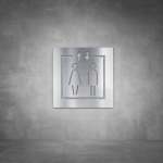 Elevator Sign D06 - Brushed Stainless Steel
