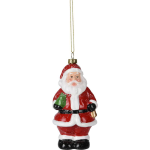 Xmas Figurines 7X5X11CM Red With Glitters Santa