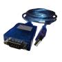 Blue USB To Serial/com Male Converter Cable Ftdi Chip For Windows Linux And Mac