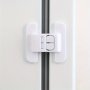 1PC Punch-free Anti-opening Safety Lock For Refrigerator Doors - Plastic Material Touch Control Remote Operation